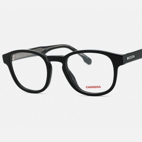 🆕 UNISEX CARRERA Black Frame Clear Lens Eyeglasses - Picture 1 of 7